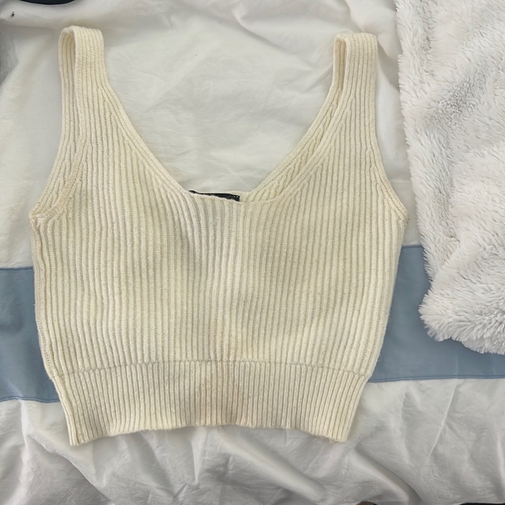 Knit crop top